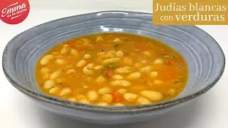 JUDÍAS BLANCAS con VERDURAS | Receta apta para veganos