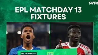 ENGLISH PREMIER LEAGUE MATCH DAY 13 PREDICTIONS!#epl #arsenal  #manunited #liverpool #Chelsea 