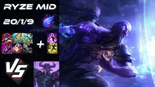 MID Ryze vs Kassadin - NA Grandmaster Patch 25.23