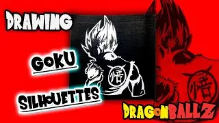 Drawing Goku Silhouettes| Dragon Ball Z