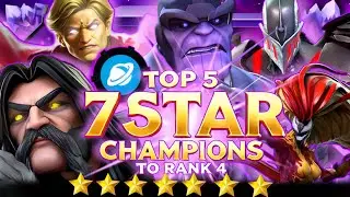ТОП-5 ЛУЧШИХ 7-ЗВЕЗДНЫХ КОСМИЧЕСКИХ ЧЕМПИОНОВ, ЗАНЯВШИХ 4-Е МЕСТО | Marvel: Битва чемпионов