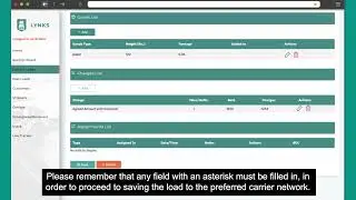 LYNKS TMS Tutorial - Preferred Network Carriers