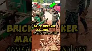 Brick Breaking machine advance Technology #construction #brick #breaker #machine #viral #yts #shorts