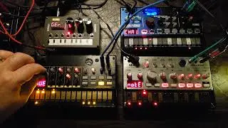 Techno... New Jersey Nights... [Volca Beats] [Volca Bass] [Volca Nubass] [NTS-1]