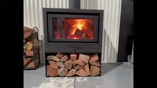 Kemaln Halo 800 Freestanding #burningfireplace #fireplace #woodfireplace
