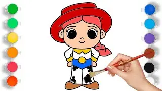 How to Draw Jessie the Cowgirl | Easy Toy Story Drawing Tutorial | Easy Jessie Drawing Tutorial