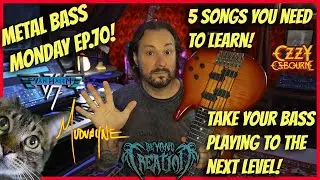 5 Metal and Rock Songs You Need To Learn  On Bass! Level Up Your Playing!