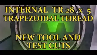 INTERNAL TRAPEZOIDAL THREADING .  TR28 X 5 .