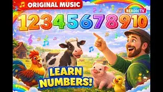 Learn Numbers 1&ndash;10 🎵 Fun Counting Song with Farm Animals | Original Kids Music