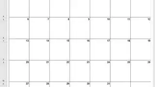 Printable Monthly Calendar in Excel