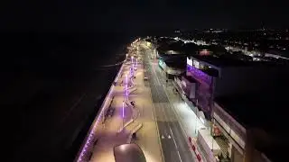 redcar  seafront  fly over