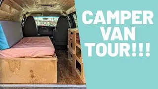 VAN TOUR!!! // Cargo Van Transformed into STUNNING Camper Van!! / #vanlife #campervan #vantour