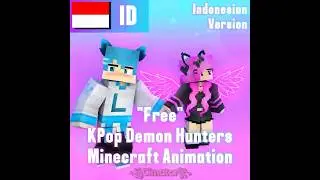 &ldquo;Free&ldquo; in Indonesian (KPop Demon Hunters) 🇮🇩 - Mine-imator Minecraft Animation #shorts #viral