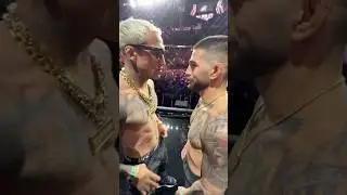 TENS&Atilde;O PURA NA ENCARADA ENTRE CHARLES DO BRONXS E ILIA TOPURIA 👀 #UFC317 #shorts