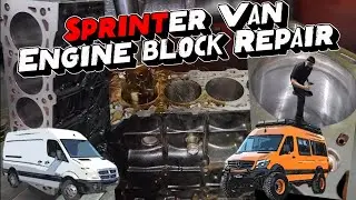 Sprinter Van Engine Block Repair. #educational #repair #engine #restoration 