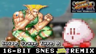 [16-Bit;SNES]Super Street Fighter II - Guile Stage Type B【KDL3 Style, AMK】(Commission)