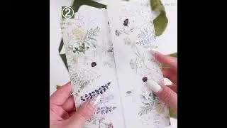 Lavender Wildflower Acrylic Wedding Invitations With Printed Vellum Wrap EWPA039