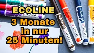 Ecoline Aquarellstifte - Die besten Hacks & Techniken | Brush Pen Tutorial