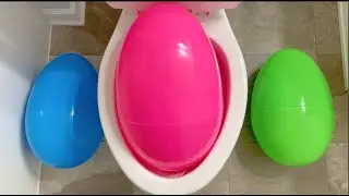 Will it Flush? - GIANT Surprise Egg Challenge win prize or chocolate balls