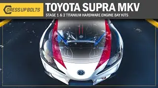 The Toyota Supra MKV Titanium Hardware Engine Bay Kits