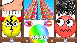 😁 3&times;3 Gameplay Hide Ball 🆚 Draw To Smash 🆚 Going Balls 2048 Gameplay Walkthrough Mobile part 24