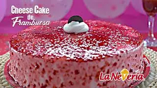 PASTEL HELADO CHEESE CAKE DE FRAMBUESA. LA NEVERIA