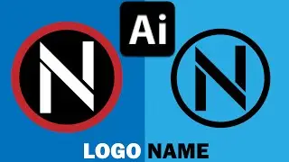 Design N Letter Logo with Grid || Adobe Illustrator Tutorial EP - 165 #photoshop #logo #design #ad