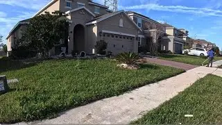 Lawn Care | First time mowing new clients NEGLECTED LAWN | STRING TRIMMING Realtime
