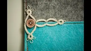 Tatting a Medallion onto Fabric ( Needle Tatting Tutorial) by RustiKate