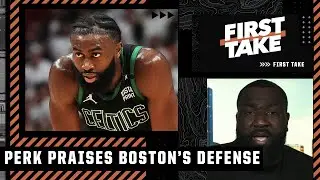 Perk recognizes the Celtics' 'SPECTACULAR' defense: Length, athleticism & heart! | First Take