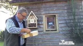 Das Insektenhotel selber bauen - Nist- und &Uuml;berwinterungshilfe gartenHELDEN.de Folge 128