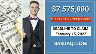 💲7,575,000.00 Class Action Settlement | Deadline Logitech Money Stocks $LOGI Logitech Stock News