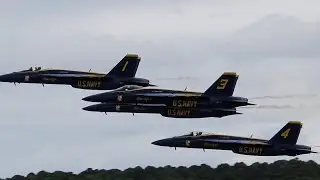 US NAVY BLUE ANGELS Flat Show Demo at NAS Oceana Airshow 2024