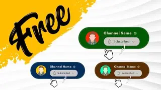 Create Free YouTube Subscribe Button Online | No Skill Needed |  No Copyright.