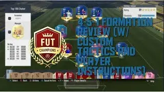 FIFA 17 (4-5-1) MOST BALANCED FORMATION REVIEW (W/CUSTOM TACTICS AND PLAYER INSTRUCTIONS)