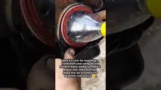 EASY CRANKSHAFT SEAL INSTALLATION TRICK Bottle #CrankshaftSeal#DIYMechanic#CarRepairTips