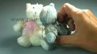 Pl&uuml;schtier Katzen Paar mit Magnet 1637
