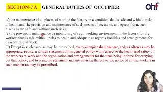 AFIH LECTURES-FACTORIES ACT CHAPTER-2 BY Adv MEGHA