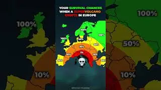 If a Supervolcano Erupted in Europe 🌋💨#Europe #Volcano #Eruption #Disaster #Map #Survival #RiskMap
