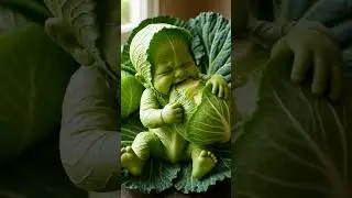&laquo;Капустный малыш наслаждается капустой! 🥬😂 #Shorts #Funny #Adorable&raquo;