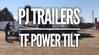 Features of the PJ Trailers Model TF Tri-Axle Power Tilt Trailer at Nite Equipment