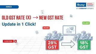 GST Rate Change? ⚡ Update Item Master Instantly in BUSY | Fastest Way to Stay GST-Compliant | Hindi