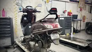 LIVE . full service process TVS Jupiter 125