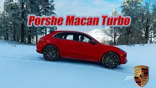 Едем прыгать со скалы на Porshe Macan Turbo FH4 FullHD 60fps