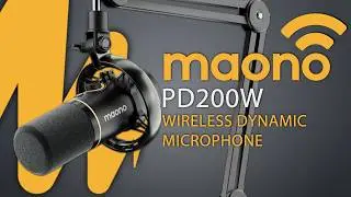 MAONO PD200W Hybrid Microphone — БЕСПРОВОДНОЙ/USB/XLR МИКРОФОН ДЛЯ ИГР, СТРИМОВ И ПОДКАСТОВ