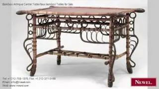 Bamboo Antique Center Table faux bamboo Tables for Sale