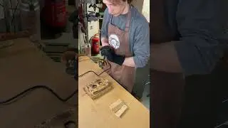 Crafting and branding Netherton Foundry oak pan handle covers
