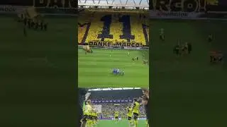 #marcoreus #tifo and #guardofhonor in his farewell with #dortmund 👏🏻 #bundesliga #germany