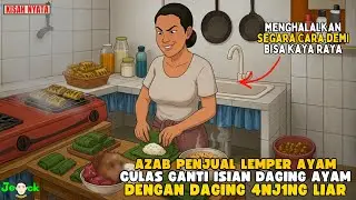 AZAB PENJUAL LEMPER AYAM CULAS GANTI ISIAN DAGING AYAM DENGAN DAGING 4NJ1NG LIAR || ANIMASI AZAB