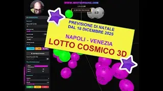 PREVISIONE DEL LOTTO DAL 18 DIC 2025 - LOTTO COSMICO 3D #previsionigratis #giocodellotto